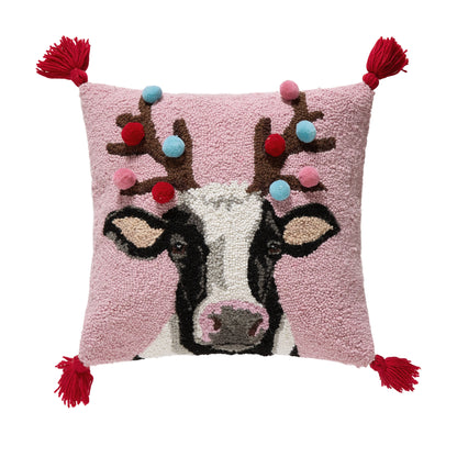 Cow Reindeer Pillow PREORDER