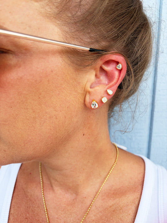 Chester Mini Pear Earrings
