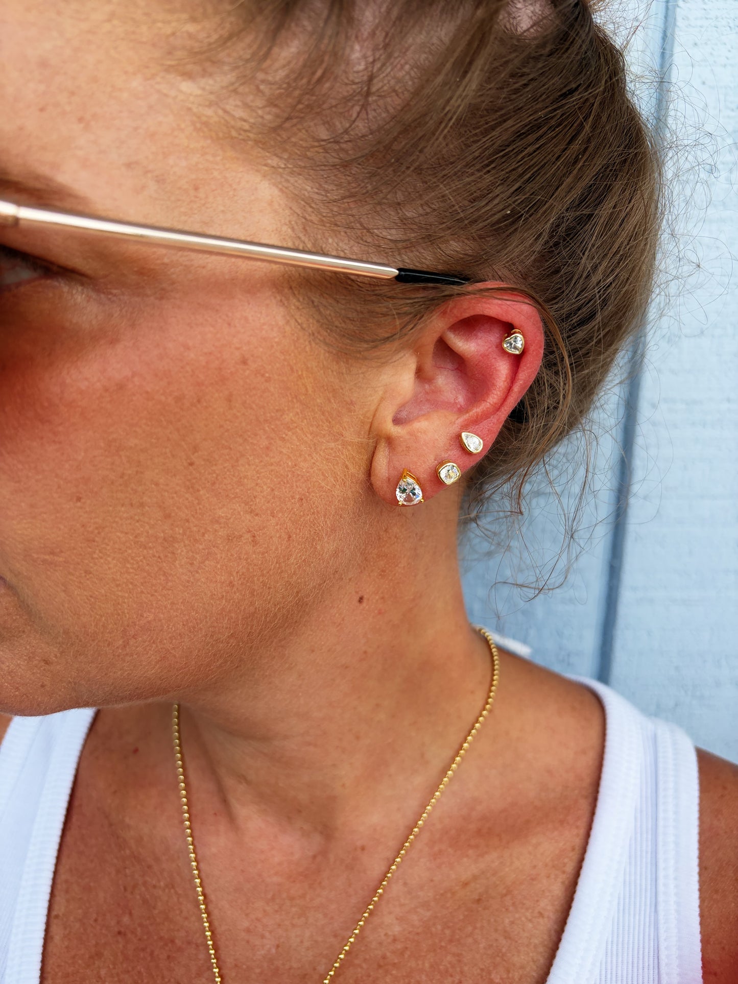 Chester Mini Pear Earrings