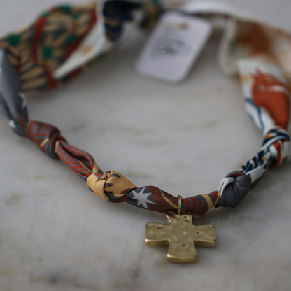 Mountain Morning Scarf Necklace