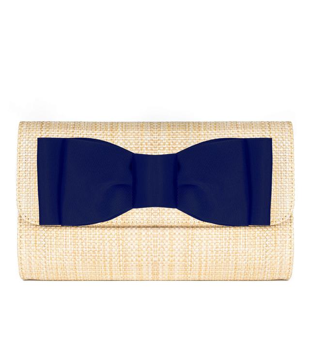 Avery Straw Clutch - Pinch Bow