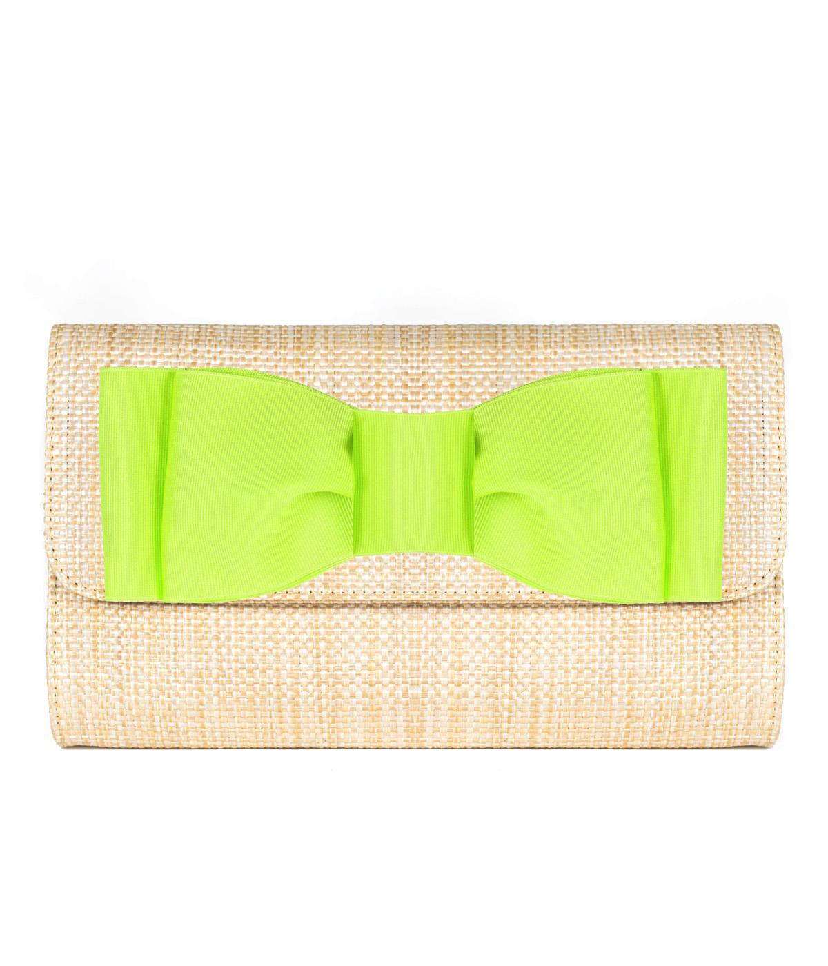 Avery Straw Clutch - Pinch Bow