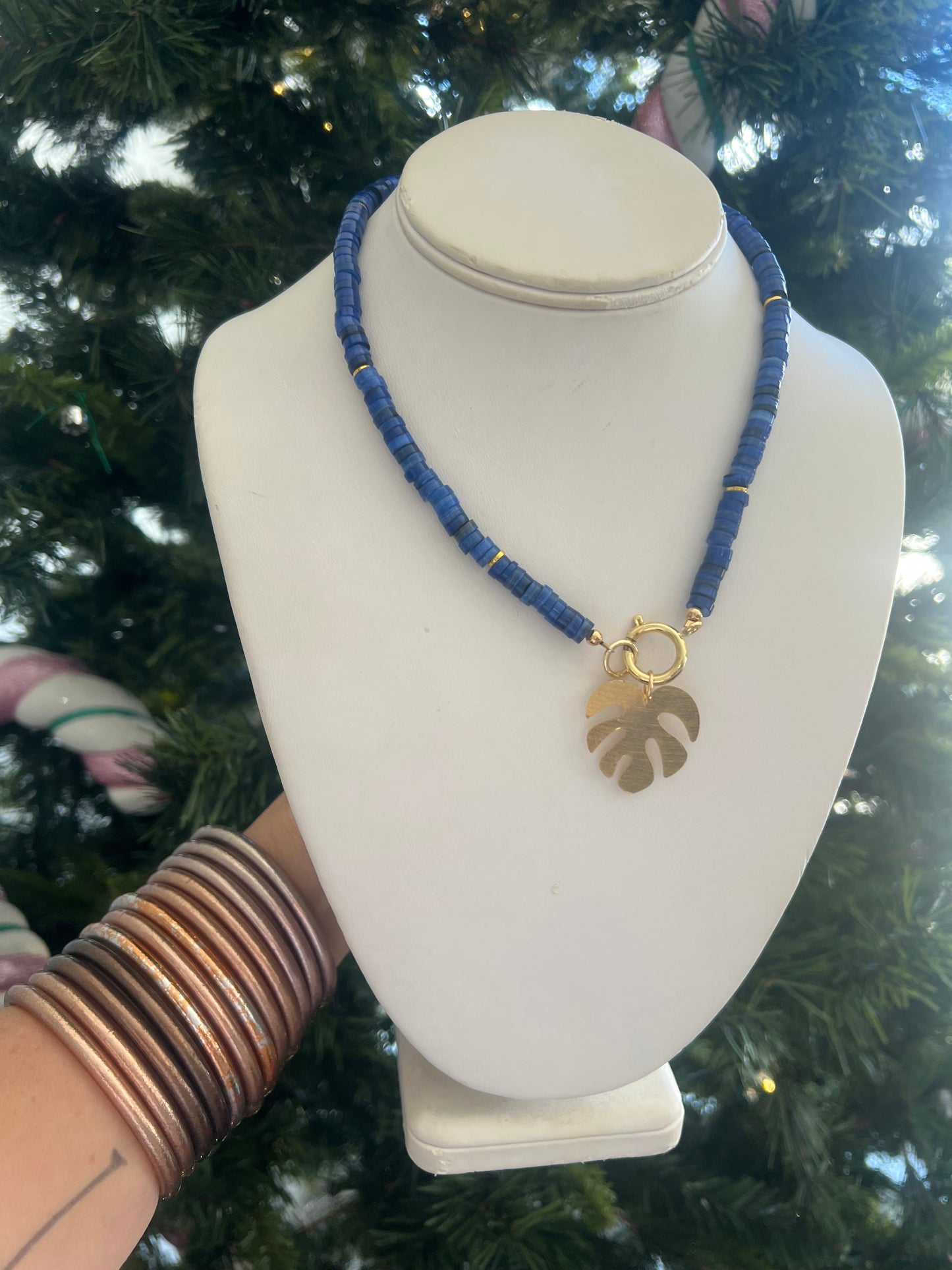 Lapis Puka Necklace