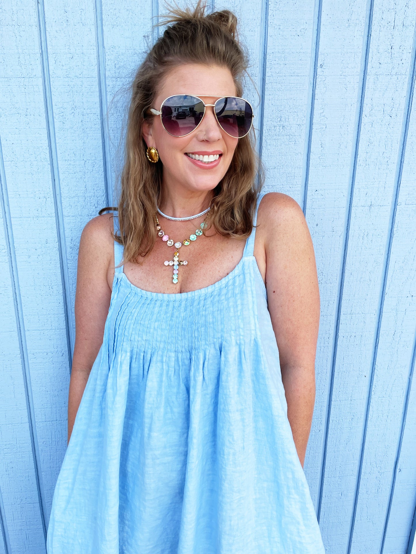 Maya Dress in Baby Blue