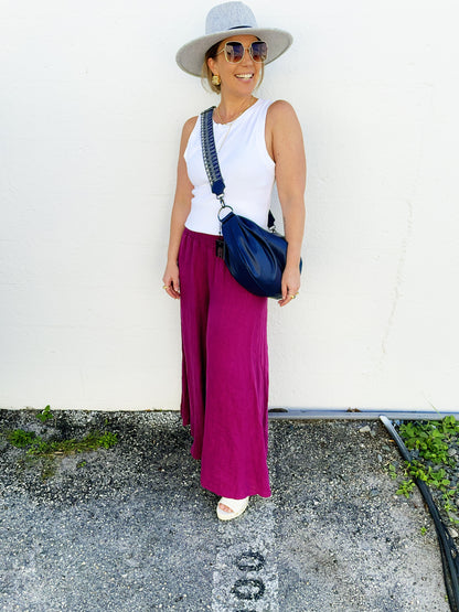 Ollie Bum Bag Navy Sea