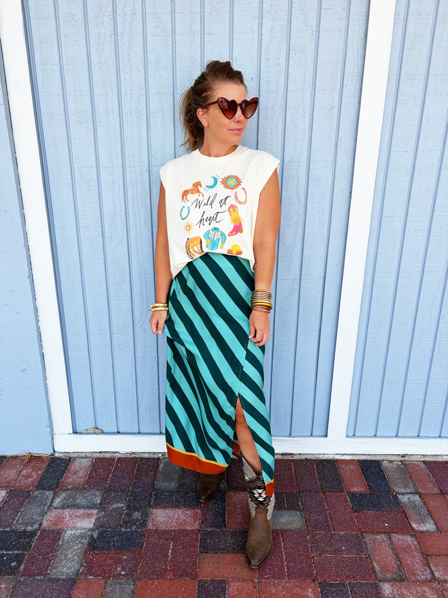 Ericka Skirt in  Green