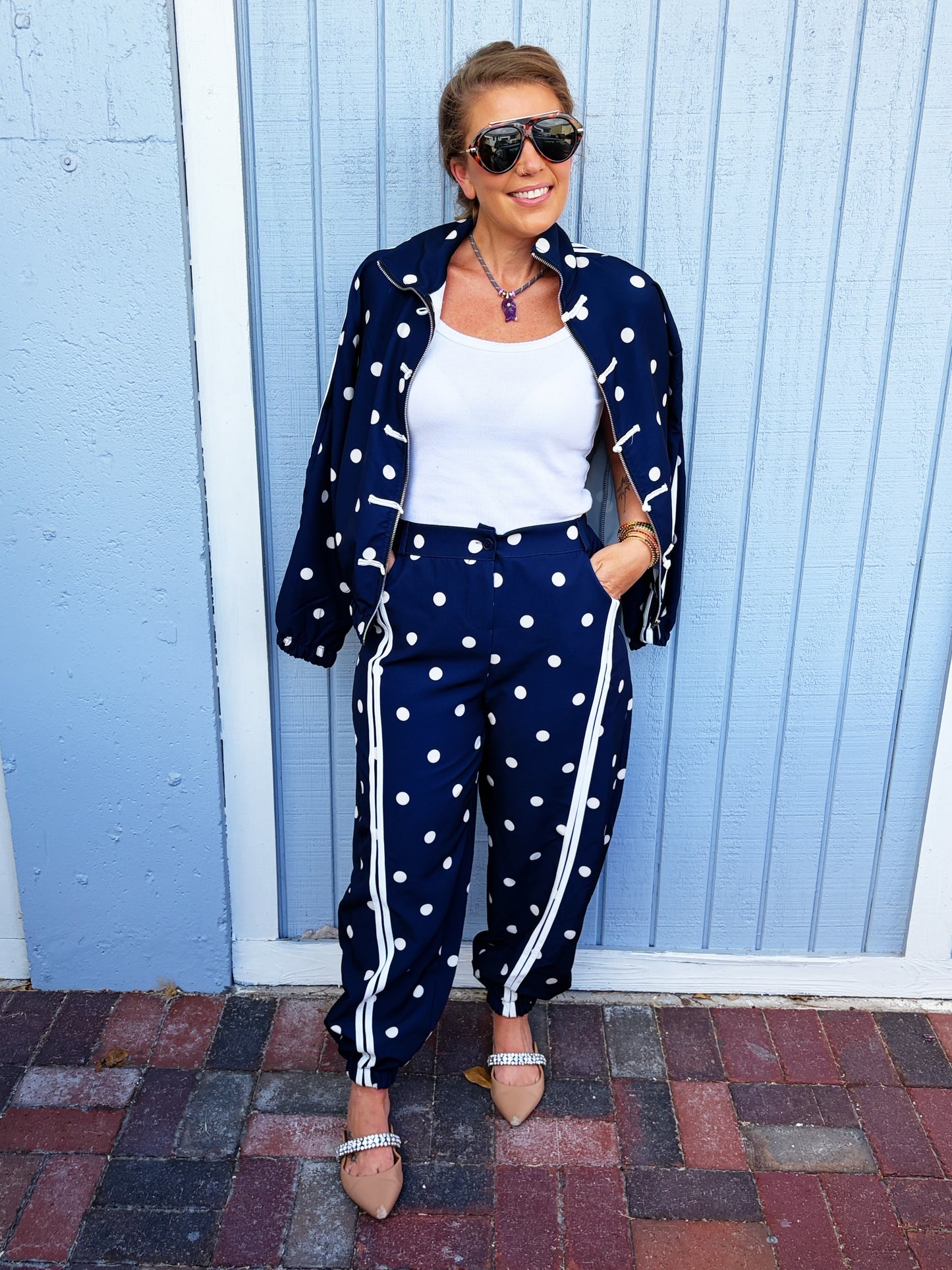 Pate Polka Dot Set Sold Separately Navy