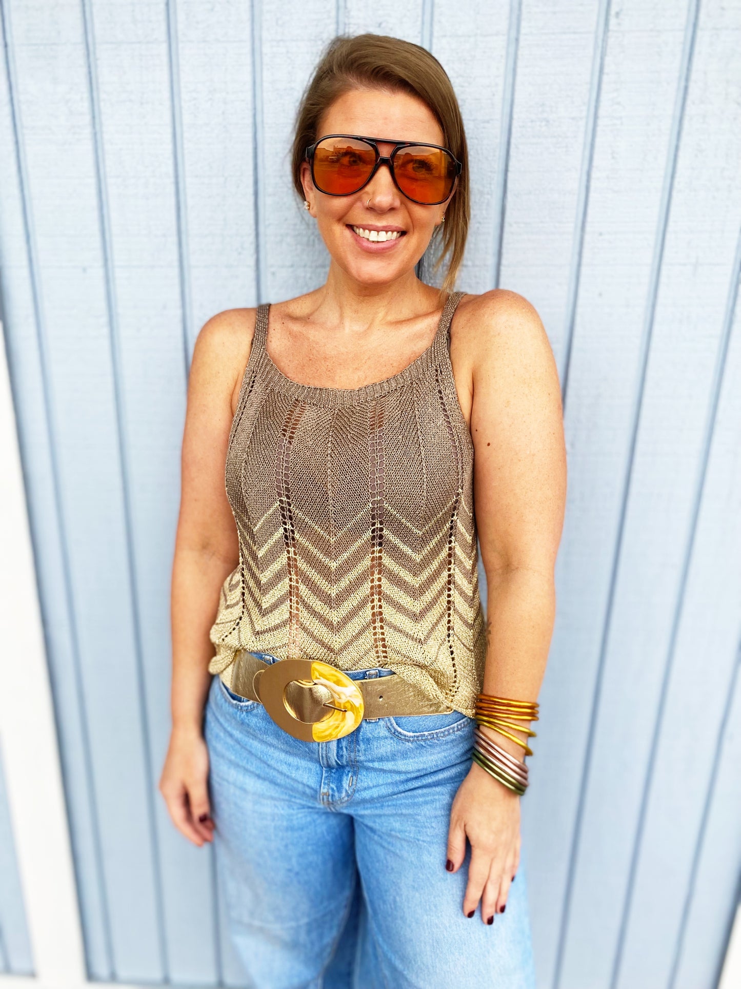 Cheryl Tank in Mocha