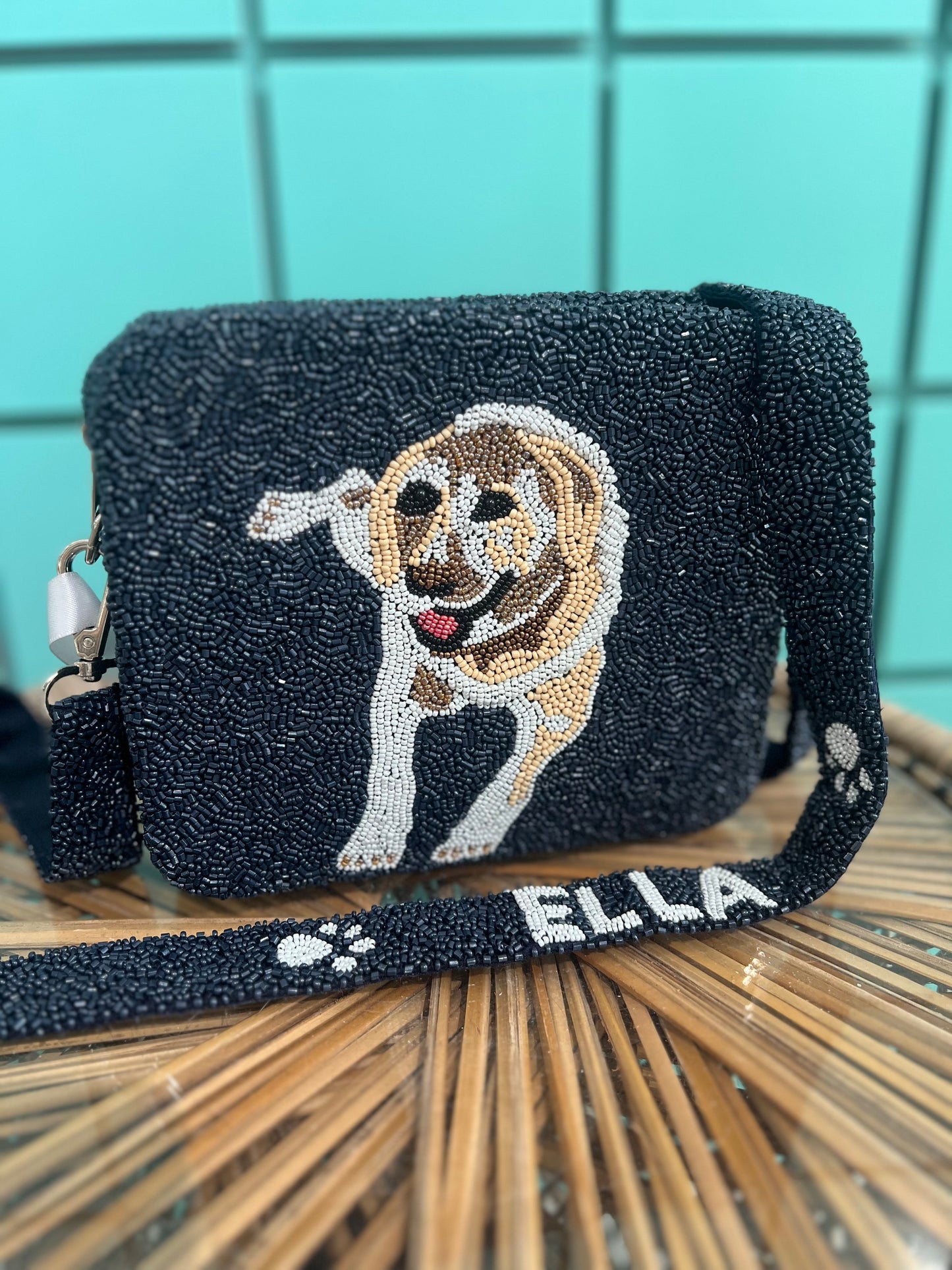 Custom Beaded Pet Bag