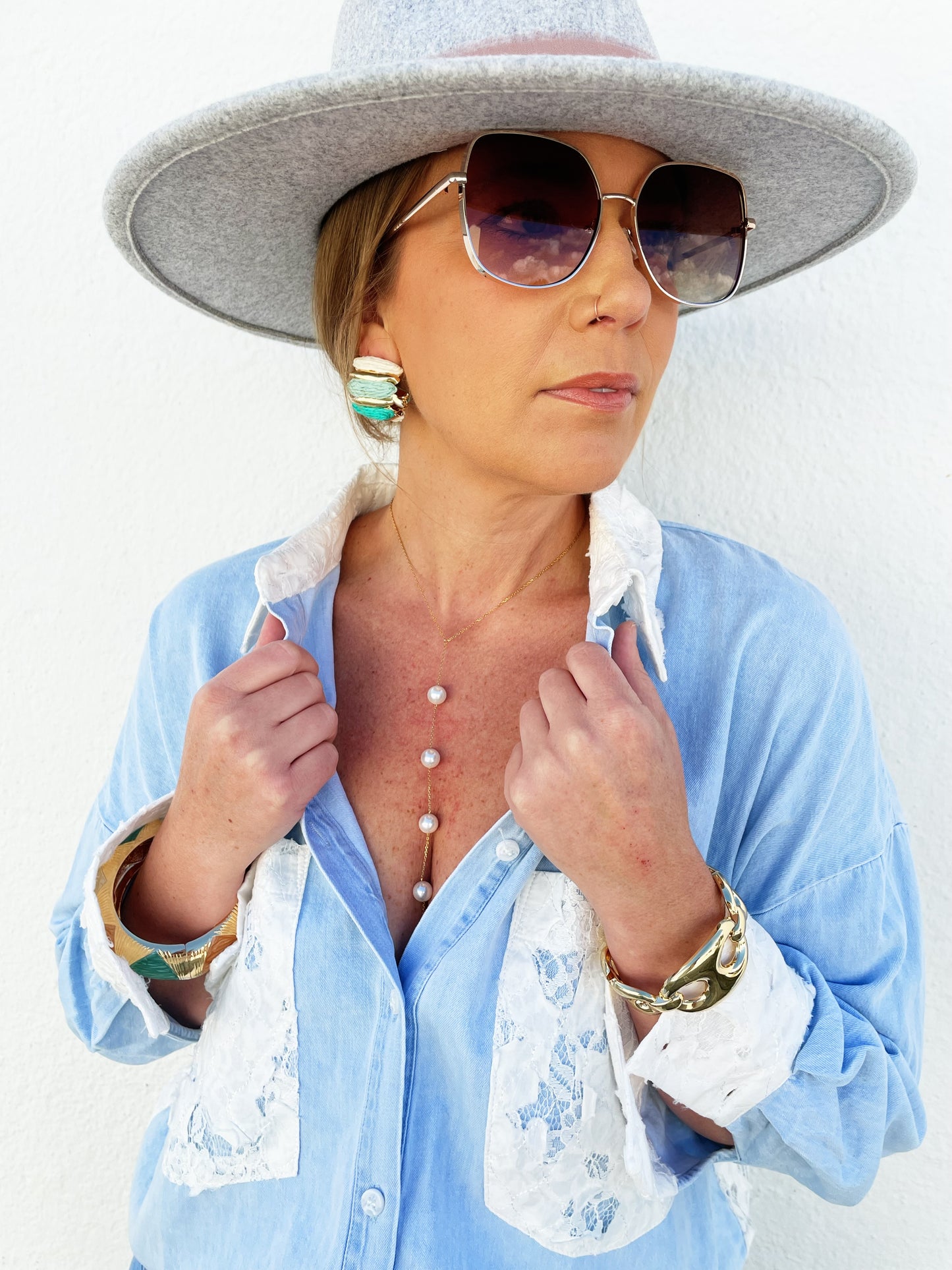 Christy Lariat in Gold