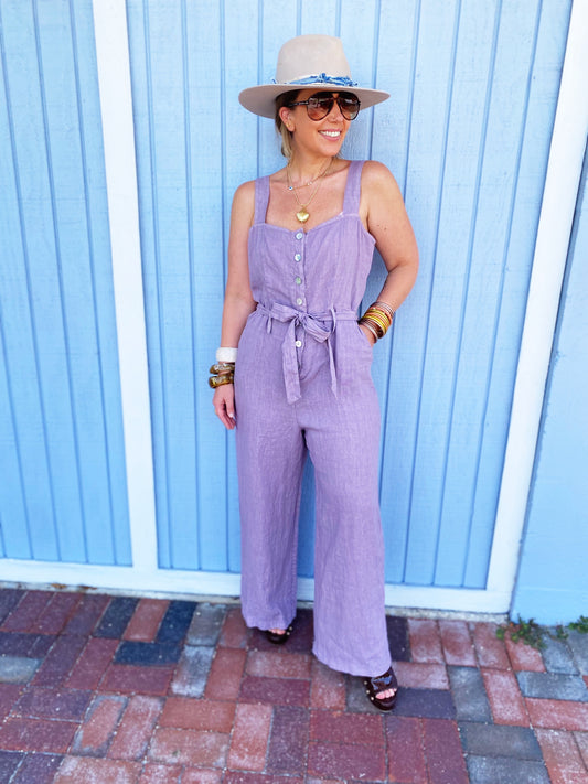 Jamie Jumpsuit in Lilac FINAL SALE