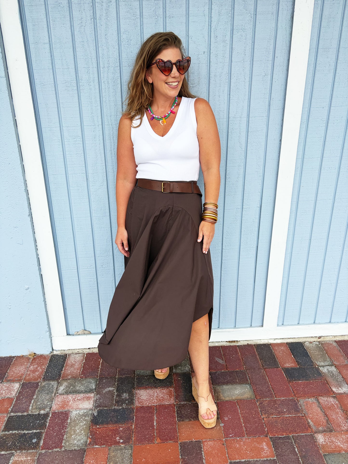 Ember Skirt Chocolate Brown