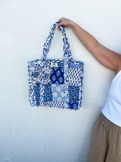 Bebe Blue Tote Bag