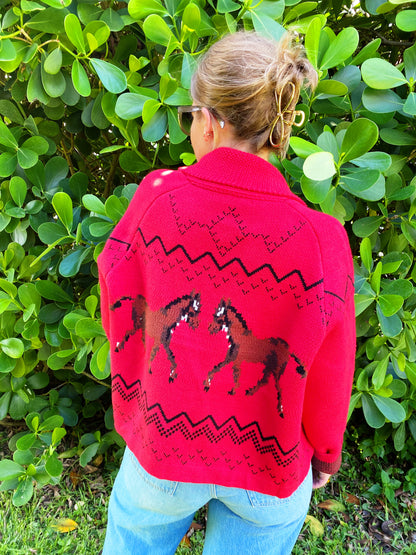 Giddyup Sweater in Red New Release
