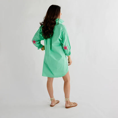 Preppy Star Green Dress