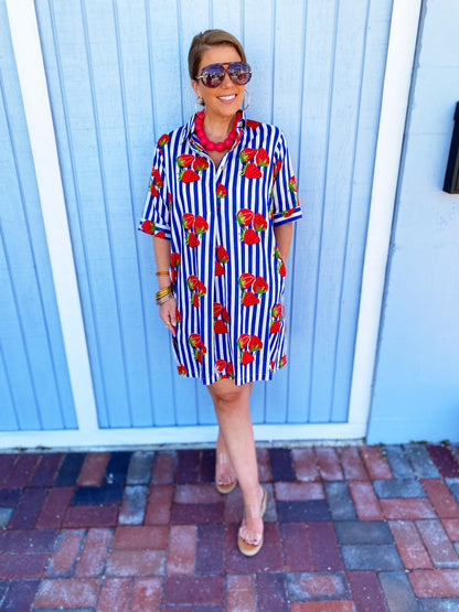 Maxine Strawberry Dress