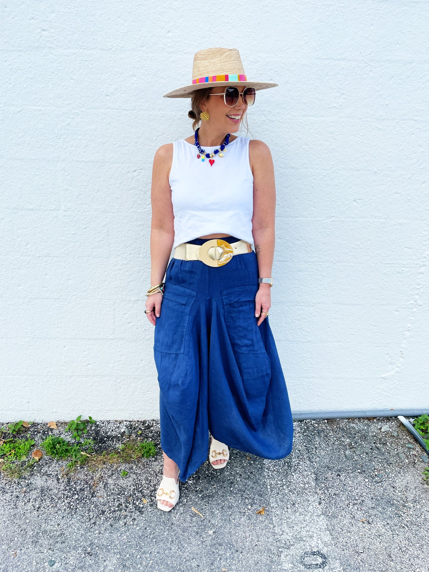 Pawley Skirt in DK Blue