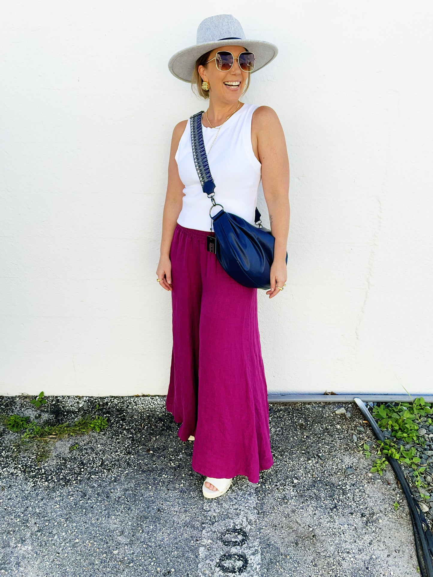 Ollie Bum Bag Navy Sea