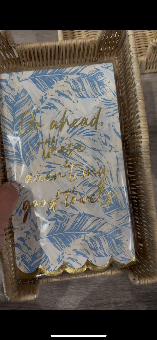 Blue Cane Paper Guest Towel Packs (holder not included)