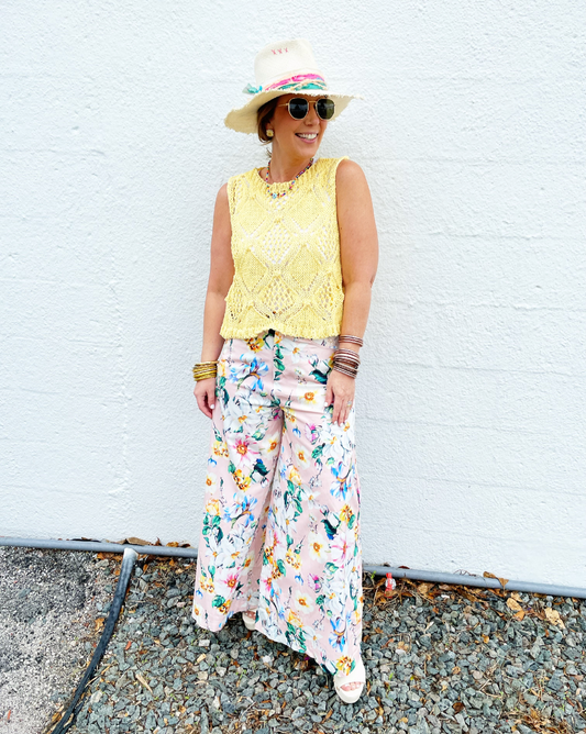 Floral Pants in Pink