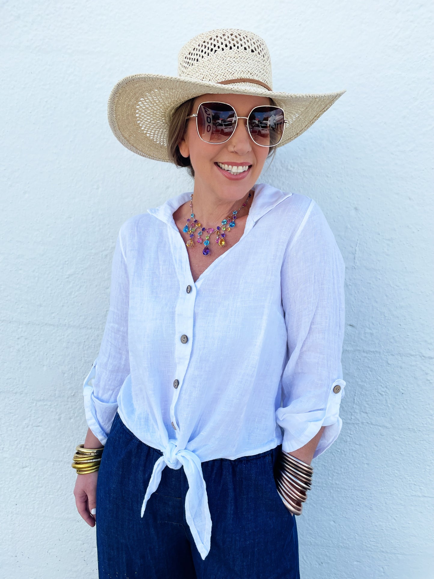 Lina Top in Crisp White *FINAL SALE