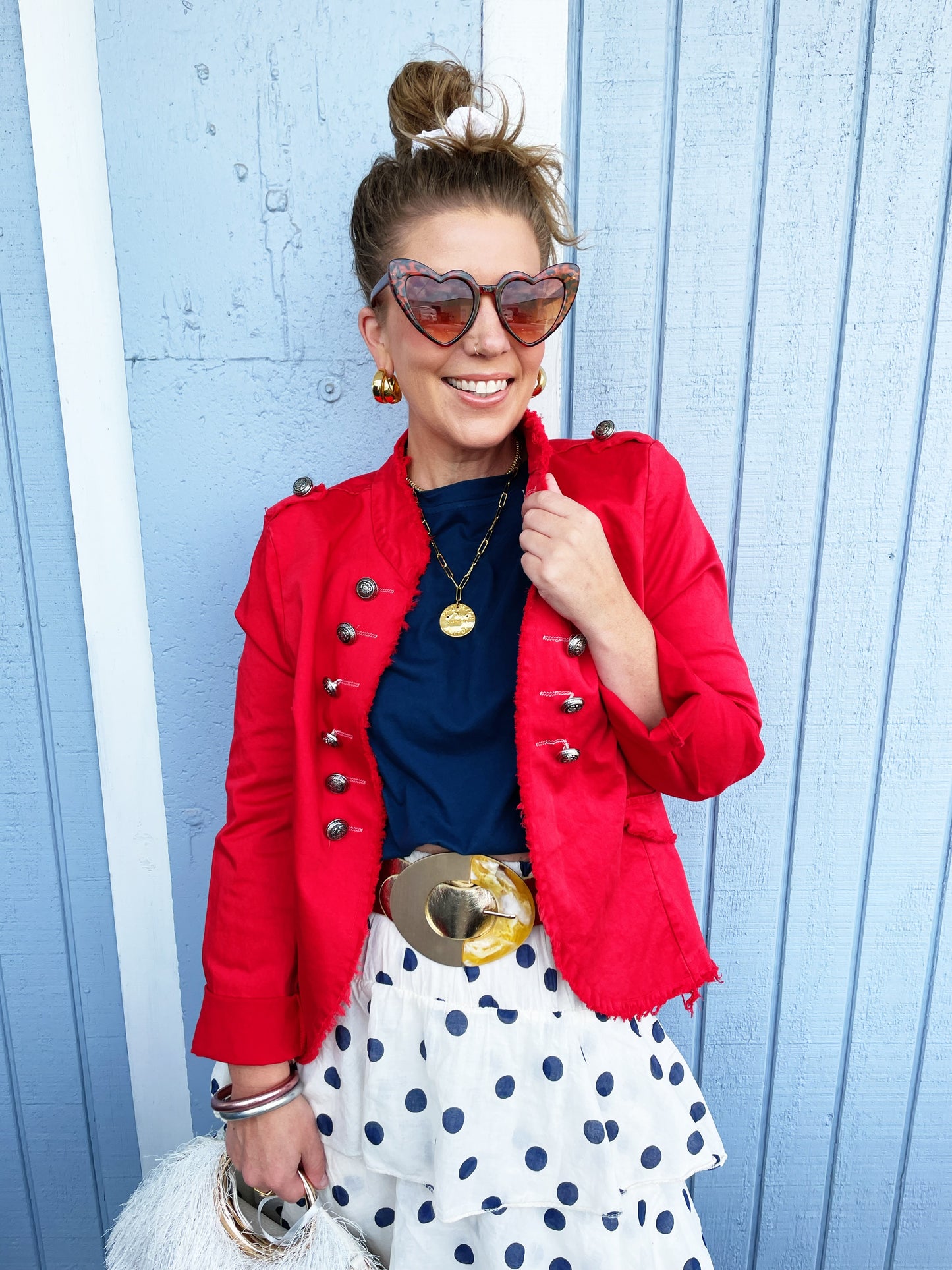 Avery Jacket in Red