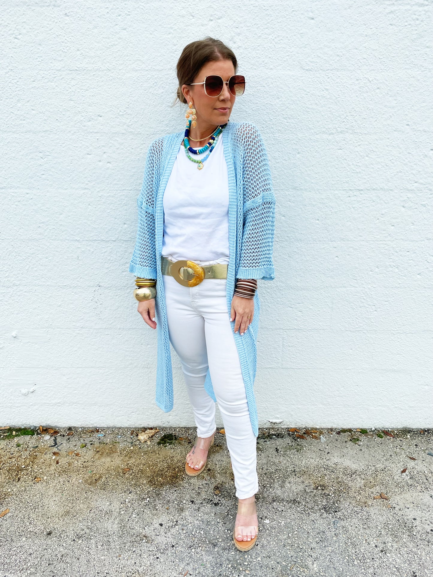 Sharon Sweater in Baby Blue