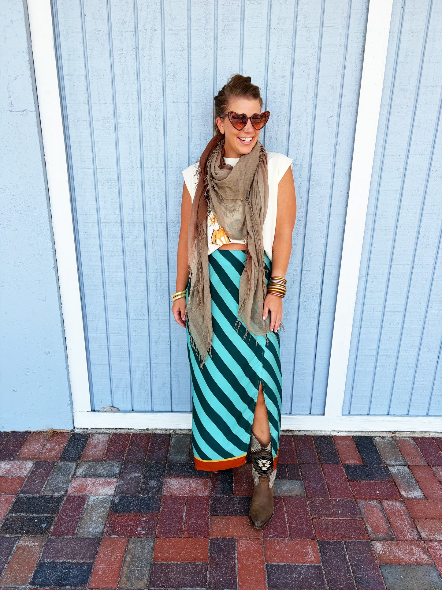Ericka Skirt in  Green