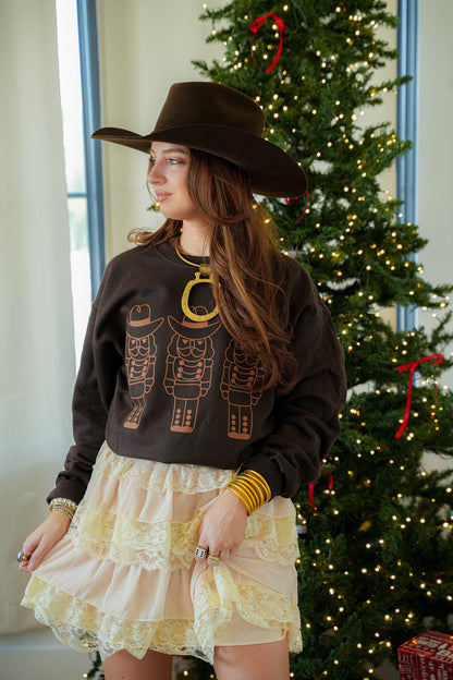 COWBOY NUTCRACKER CREWNECK
