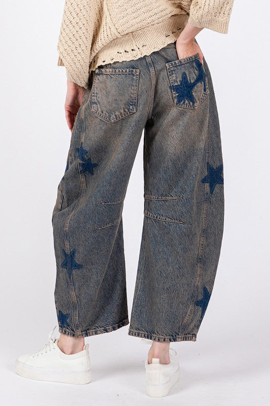 Starry Wide Leg Jeans