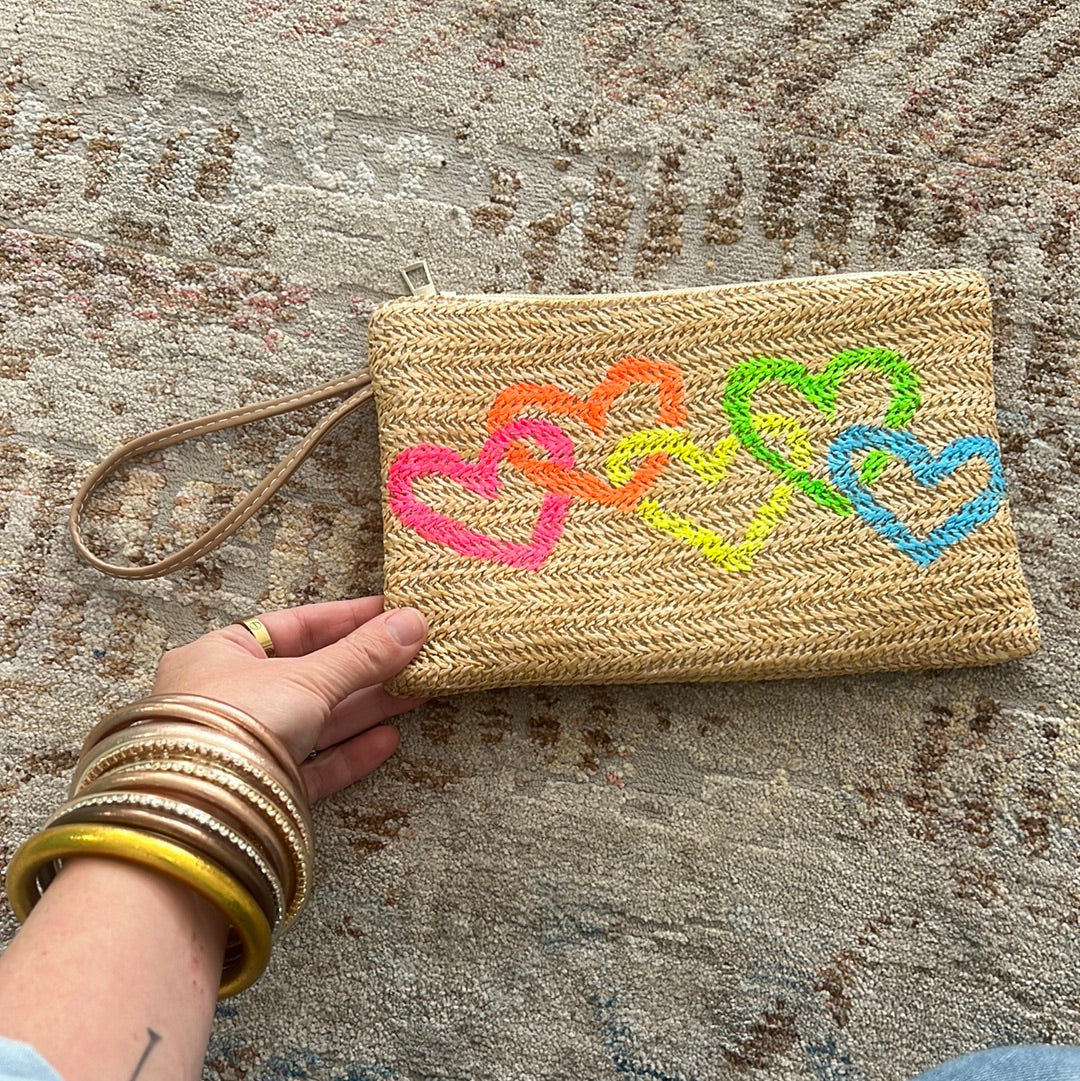 Hand Painted Wristlet