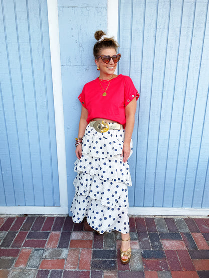Aubrey Skirt In Polka Dot