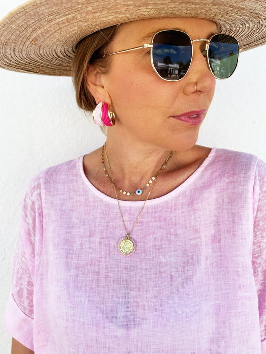 Santonio Earrings in pink