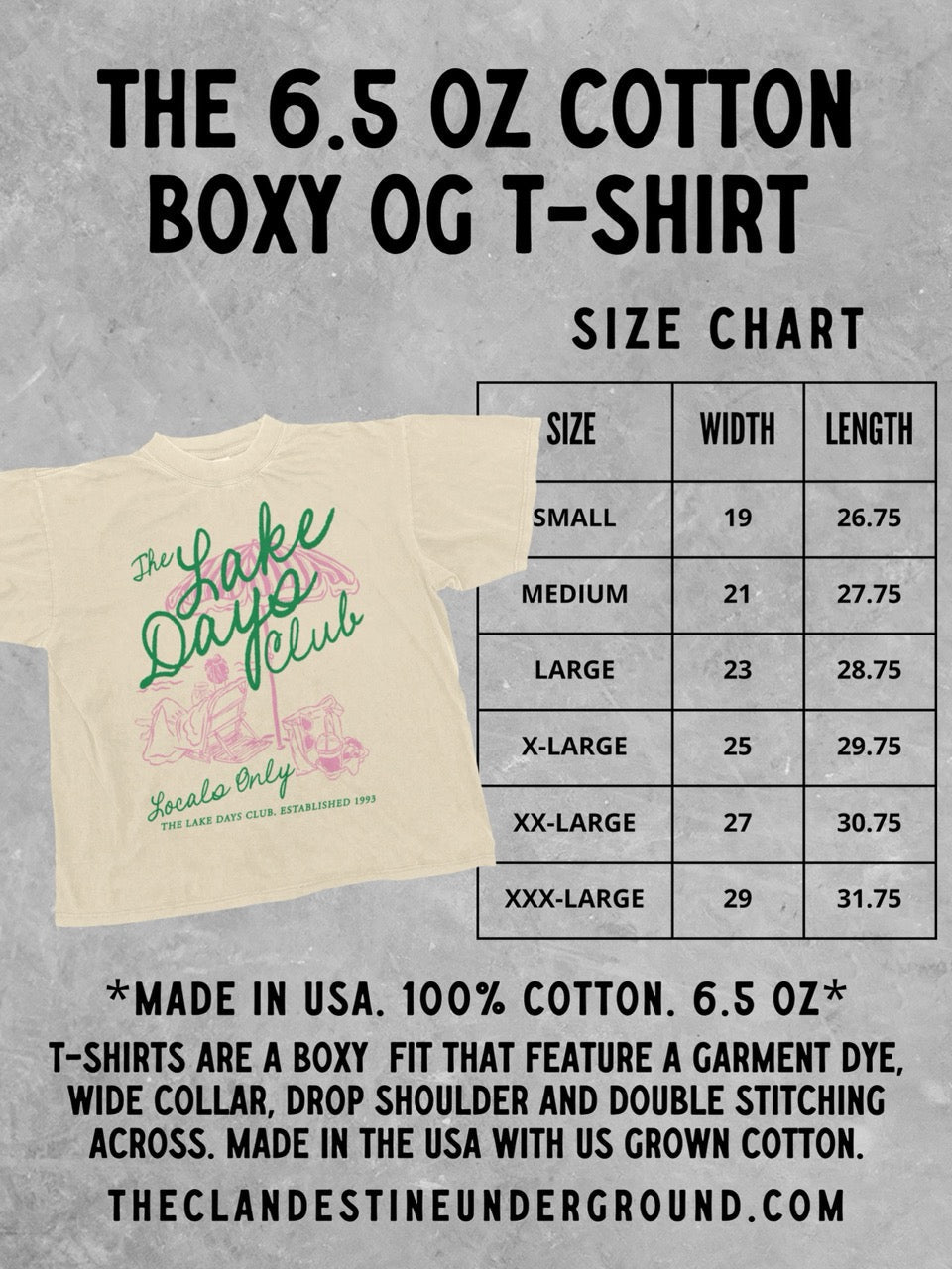 Underground Original Design: Greetings! Canyon Palms Boxy Cotton TShirt