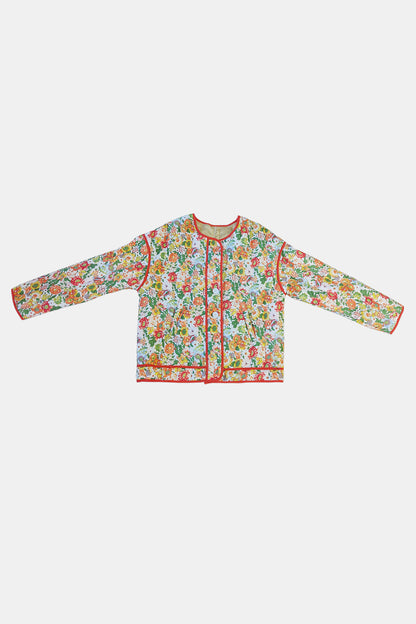 Floral Button Up Long Sleeve Winter Coat PREORDER