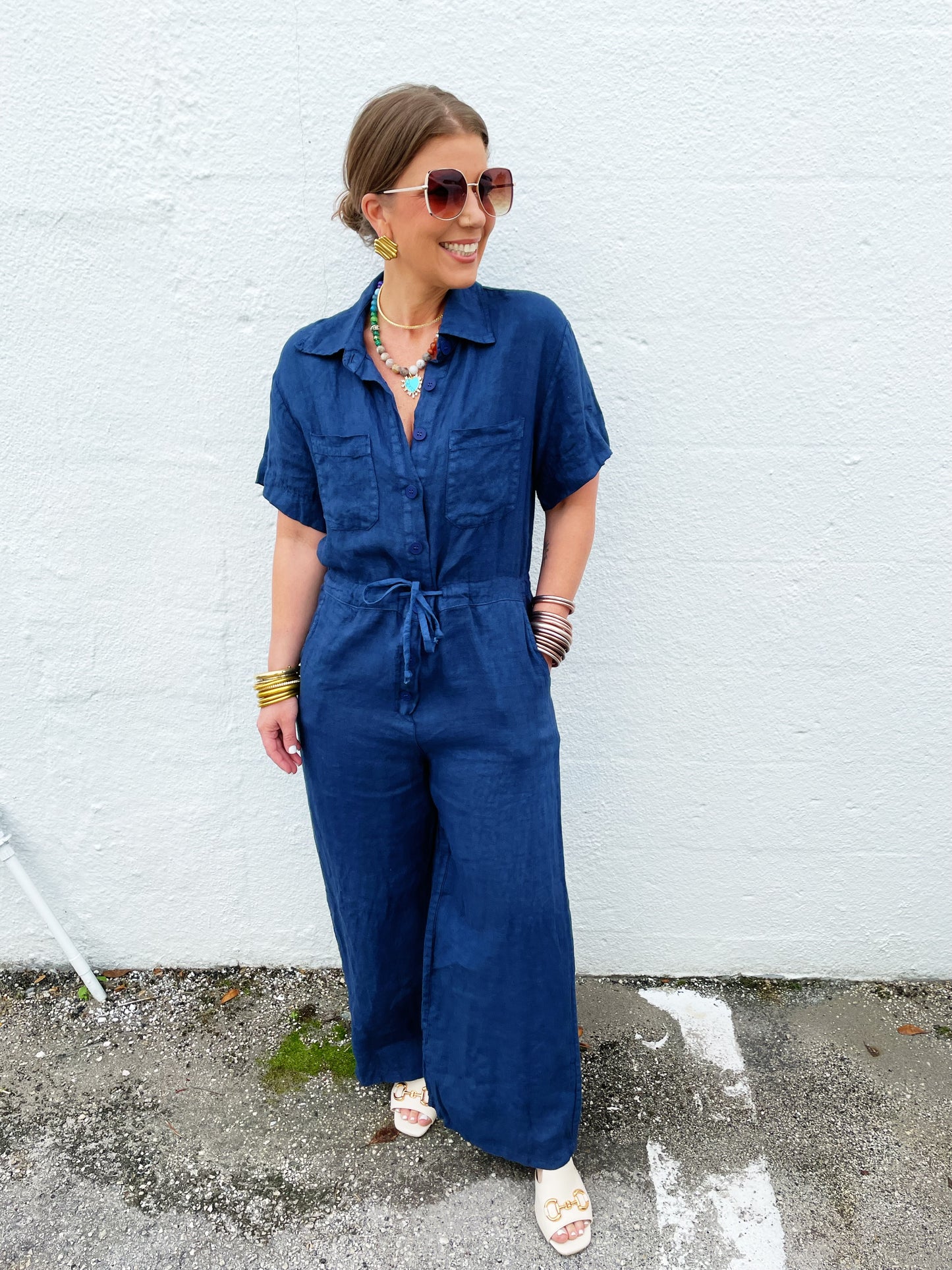 Bailey Jumpsuit in Navy