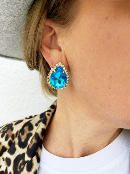 Shelby Earring -Ocean Blue