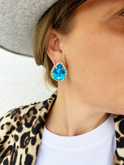 Shelby Earring -Ocean Blue