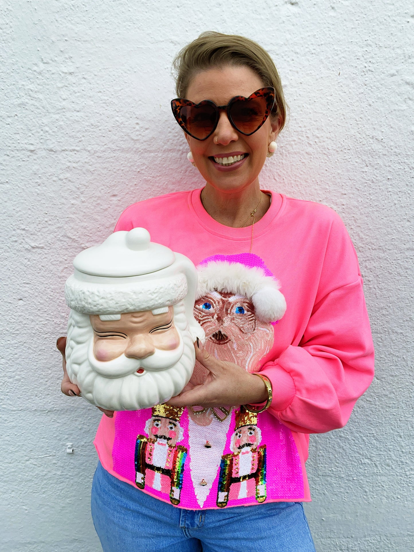 Santa Cookie Jar (3 Color Ways)