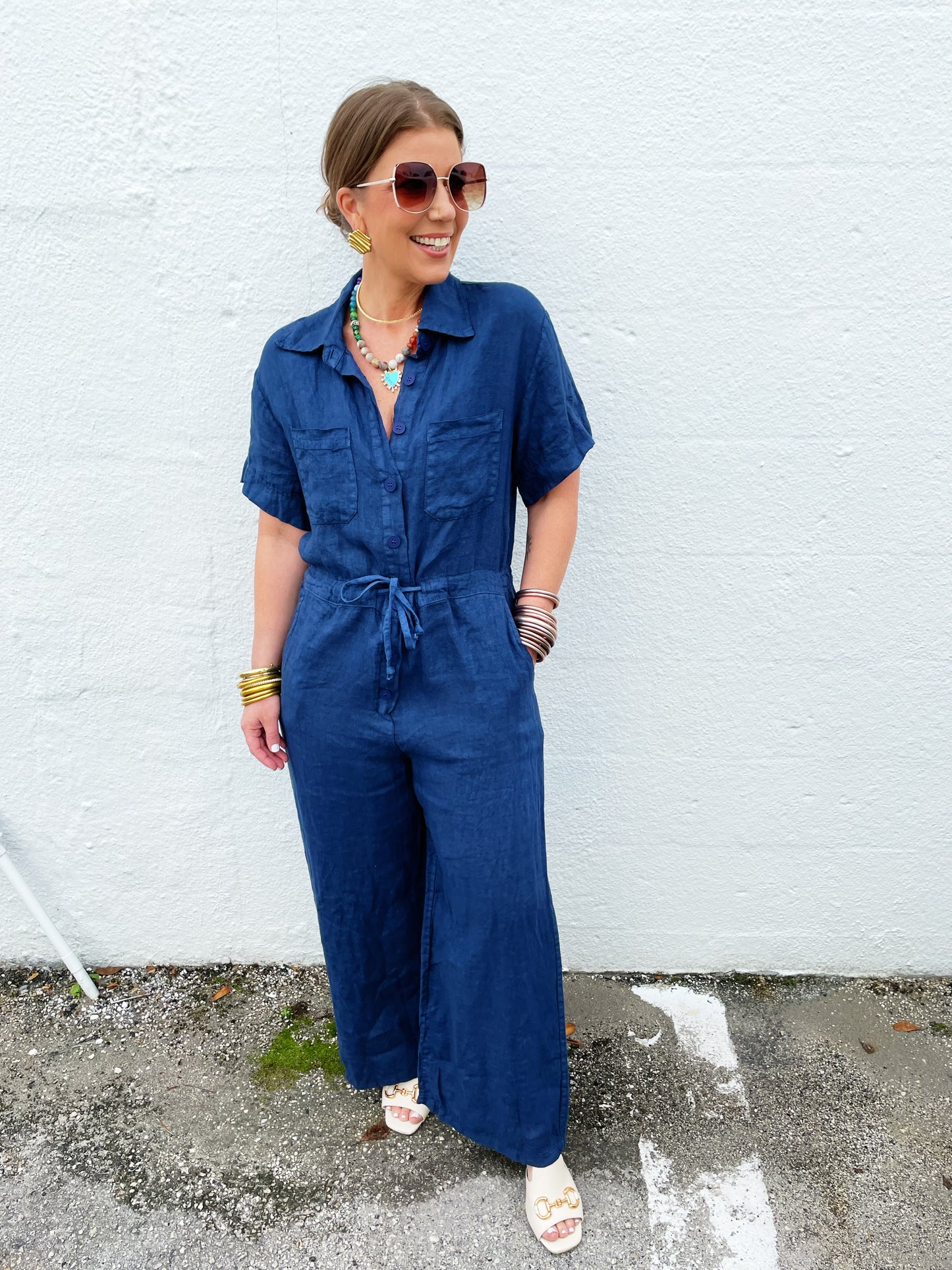 Bailey Jumpsuit in Navy