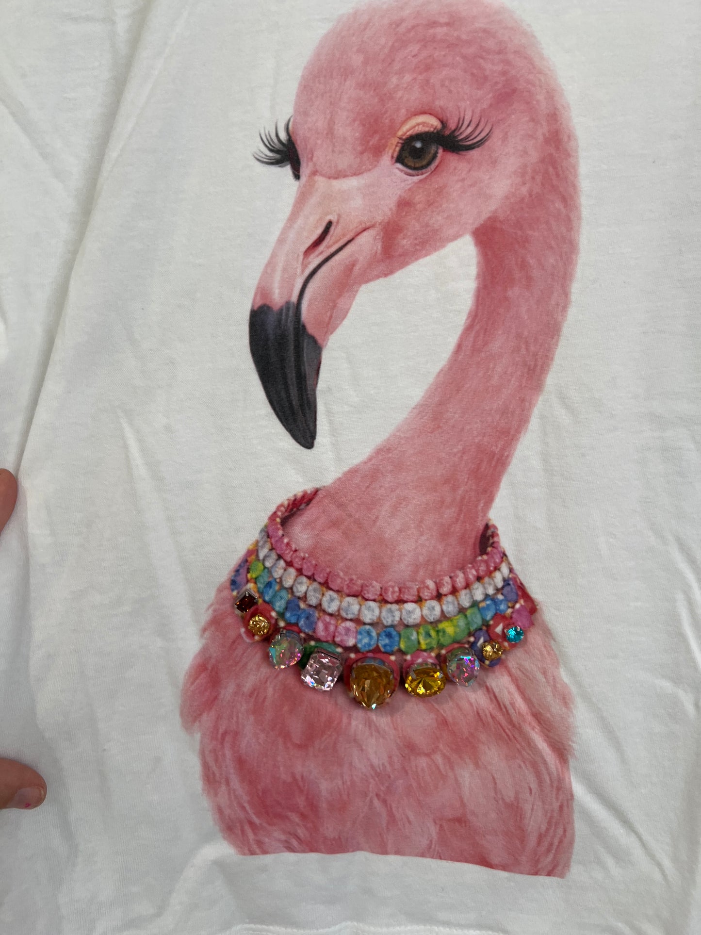 REAL BLING Flamingo Boxy Tee