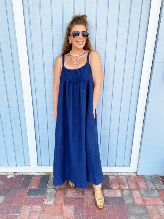 Maya Dress in Navy