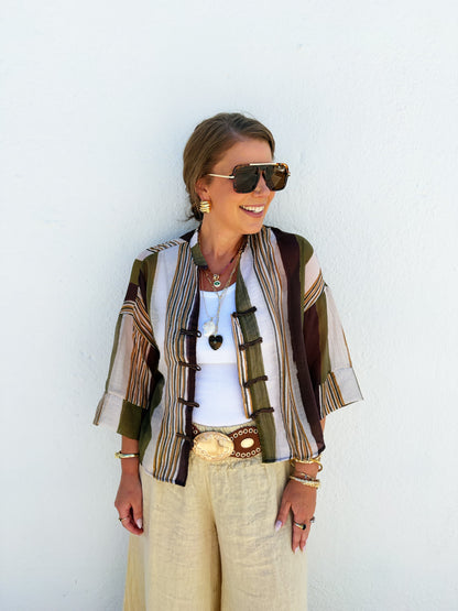 Nora Sheer Top 2-olive