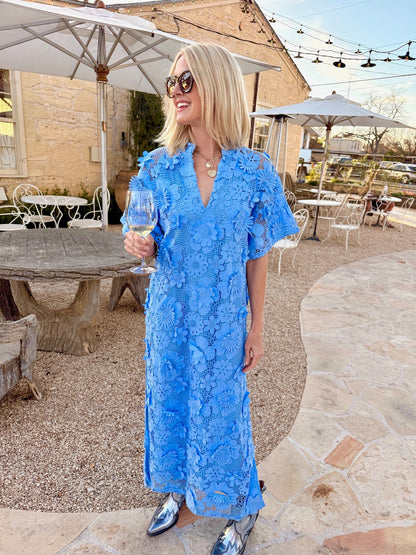Leighton Maxi Dress - Blue Blossom