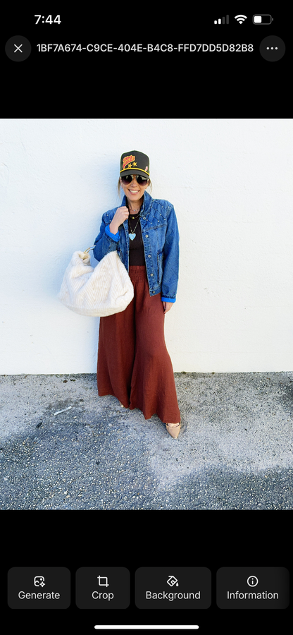 Maggie Pant in Deep Terrocata