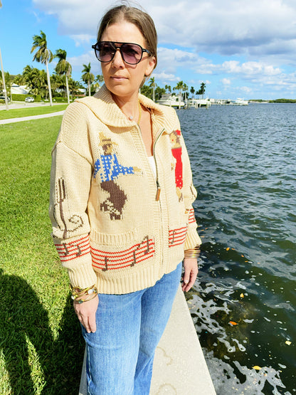 Boogie Down Zip-up Sweater