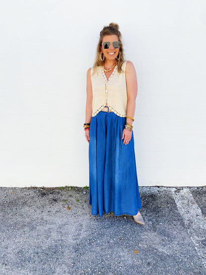 Tenley Pant Dark Wash