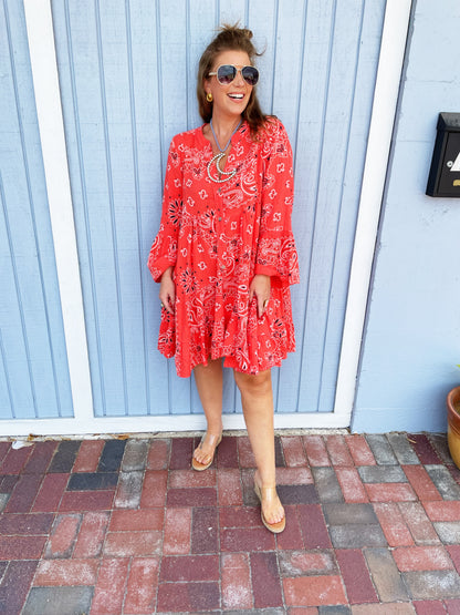 Bondi Dress Red