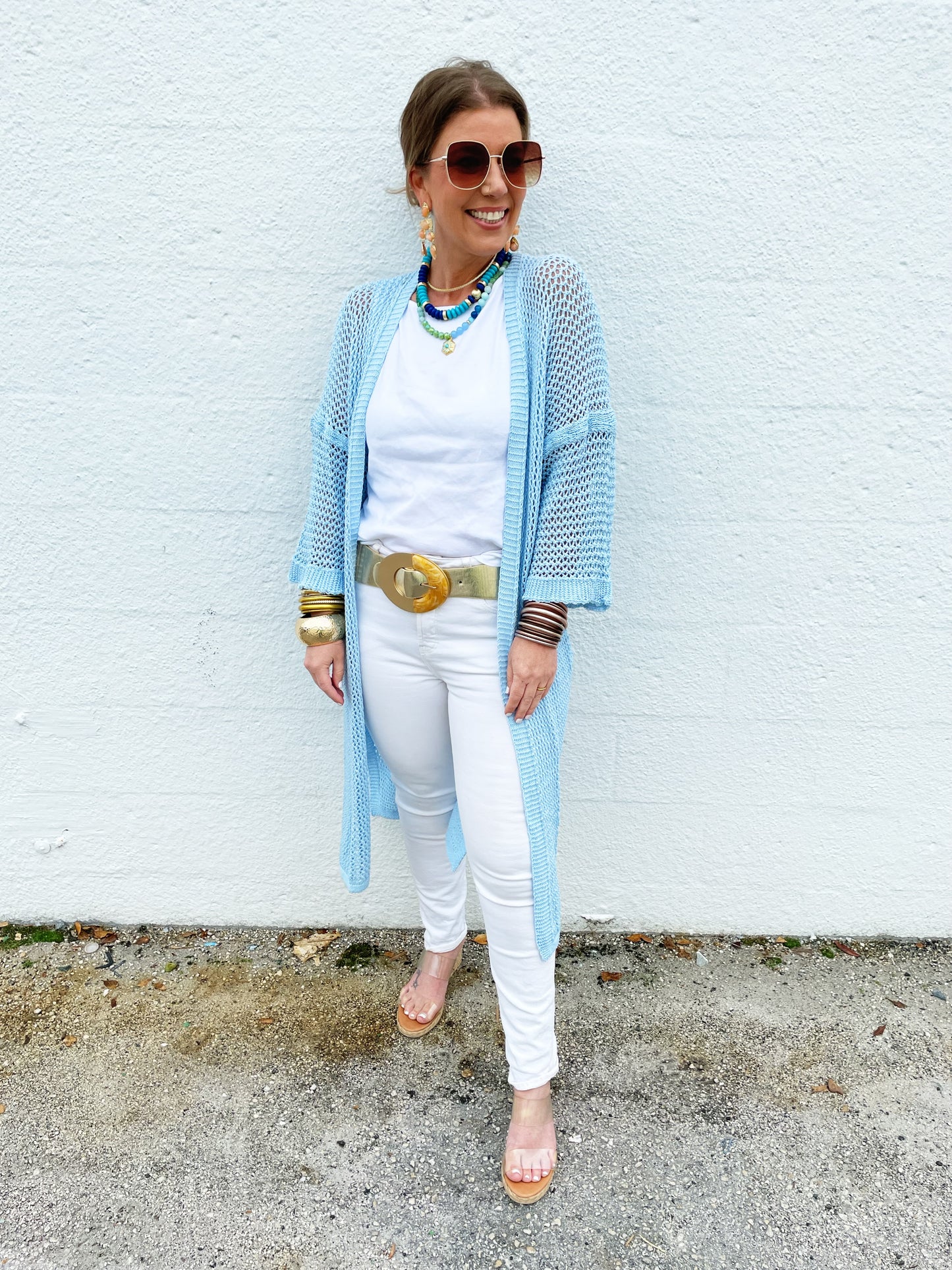 Sharon Sweater in Baby Blue