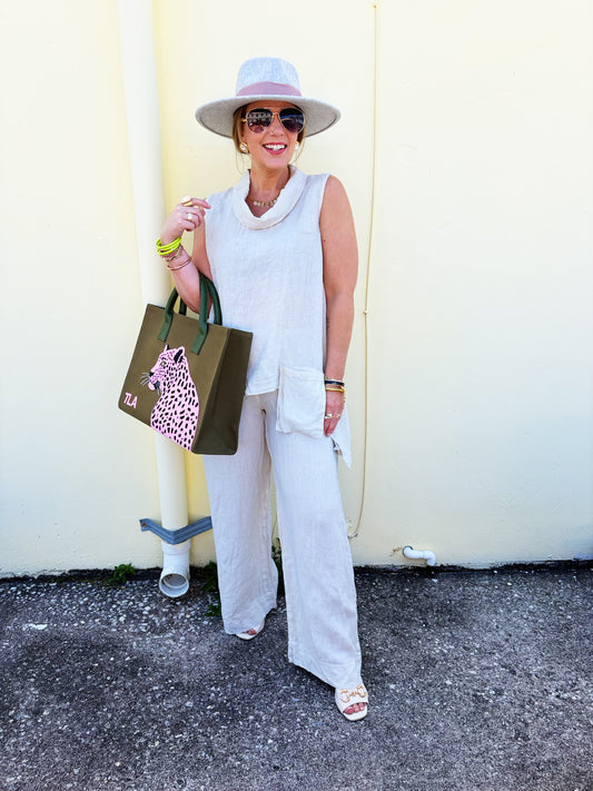 Linda Outfit (Blue, Sand, Pink, White & Navy)